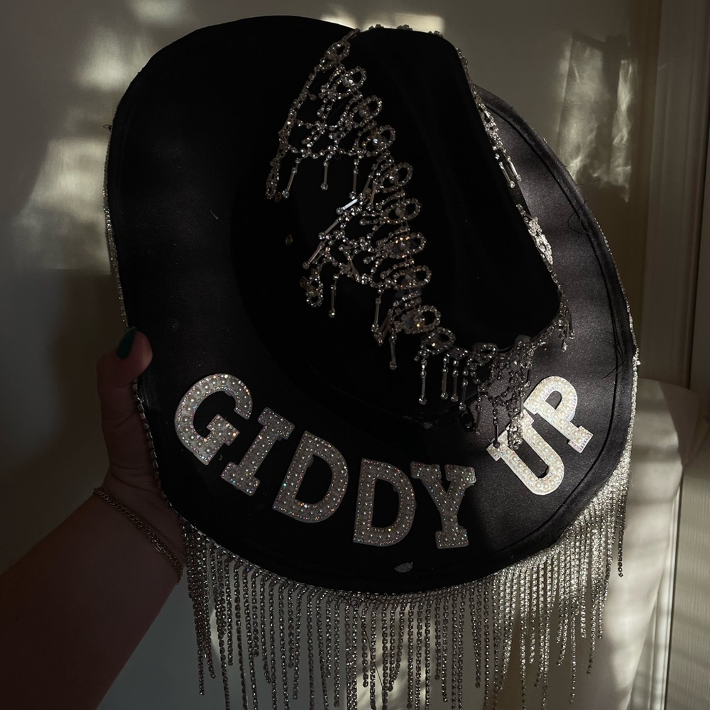 Handmade Rhinestone Cowboy Hat - Giddy Up